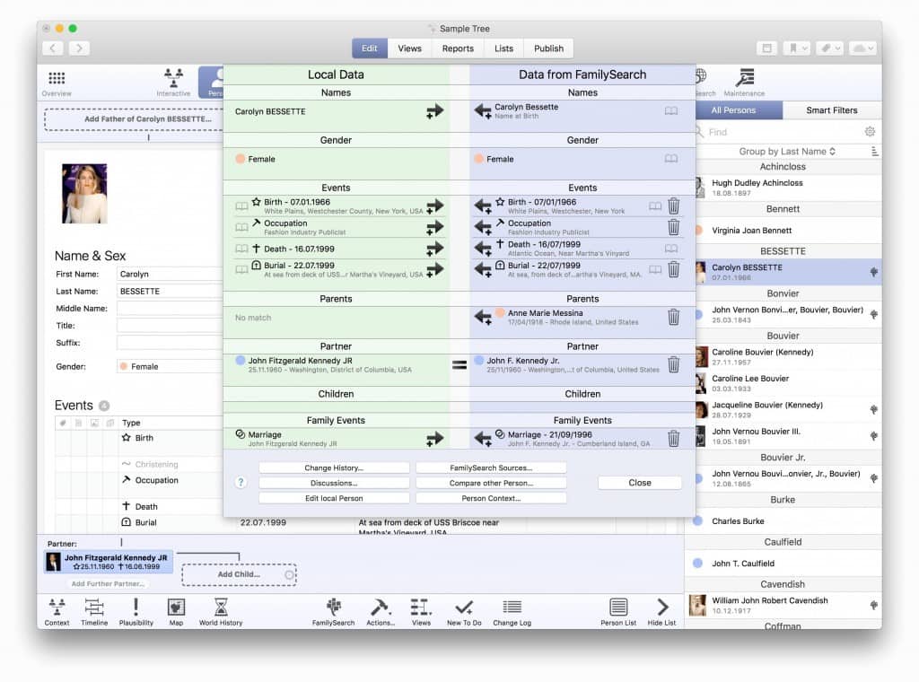 Family tree software for mac